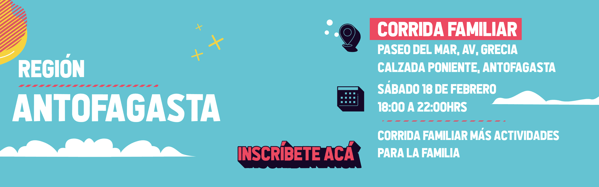 Region de Antofagasta Actividades deportivas y recreativas Inscríbete acá